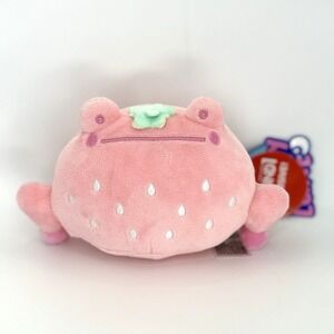 NEW! Rainylune Strawberry Frog Plush 6" Round1 Exclusive Pink Fruit Toy 2025